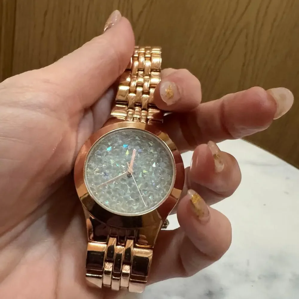 Accutime crystal watch